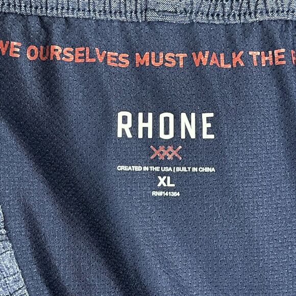 Rhone Shorts Mens Extra Large Blue Running Training Gym Workout‎ Adult - Picture 7 of 9